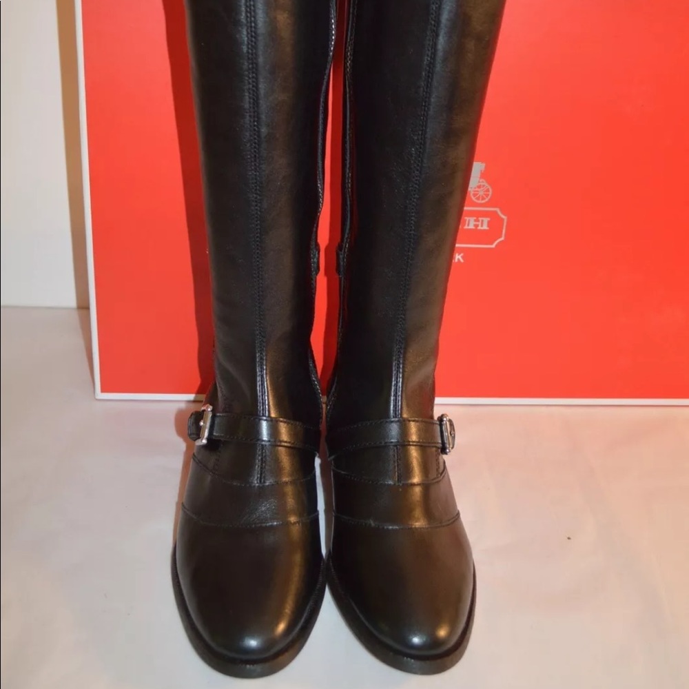 Coach Lawrencia Tumbled Glazed Riding Boots - Picture 13 of 13
